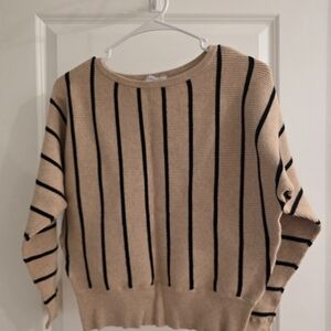 Striped Tan Sweater